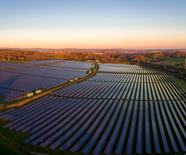 Aerial,Drone,View,Of,Solar,Panels,At,A,Solar,Energy